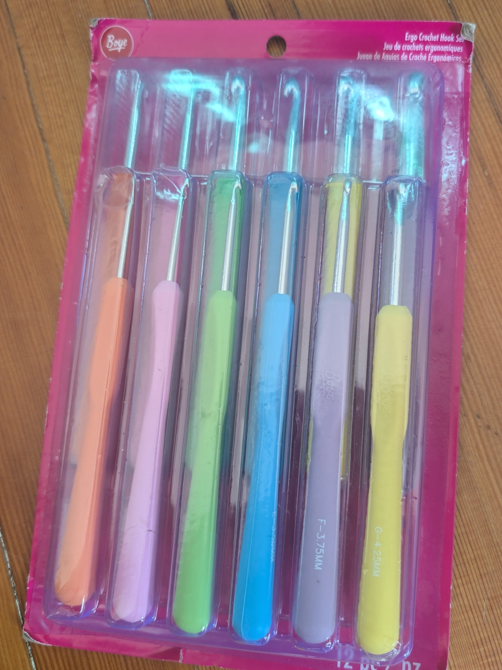 Boye Multicolor Ergonomic Crochet Hook Set - 7-Pack